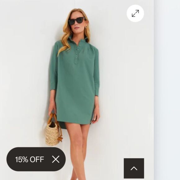 Tuckernuck Pomander Place Polly Shirt Dress size Medium- great used condition - Picture 11 of 14